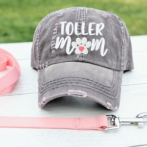 Embroidered Toller Mom or Dog Mama Hat: Nova Scotia Duck Tolling Dog, Baseball Cap