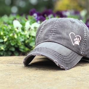 Women s Dog Hat Dog Hat Paw Print Hat Paw Print With Heart Paw Print Clothing Gift for Animal Lover Gift for Dog Lover Dogs Etsy