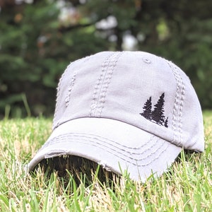 Chapeau arbre pour femme, Casquette de baseball arbre, Vêtements de randonnée, Cadeau pour amoureux de la nature, Cadeau pour randonneur, Les montagnes m'appellent et je dois y aller, Randonnée