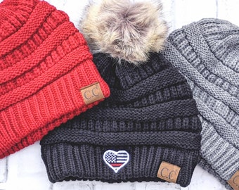 GO Motorsports Shop Winter Beanie Pom Pom