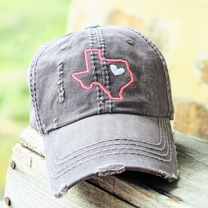 Women&#39;s Texas Baseball Cap, women&#39;s Texas hat, Texas baseball cap, Texas hat, Texas birthday gift, Texas birthday present, Texas clothing