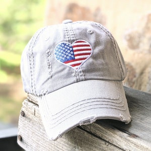Women&#39;s American Flag Hat, Women&#39;s USA hat, American Flag Baseball Cap Clothing, Patriotic Hat, USA Red White and Blue Gift Military Present