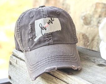 NOT Puzzle Connecticut Grunge Flag Baseball Hat Adjustable Jeans Cap Dad Hat NOT Puzzle Connecticut Grunge Flag Baseball Hat Adjustable Jeans Cap Dad Hat