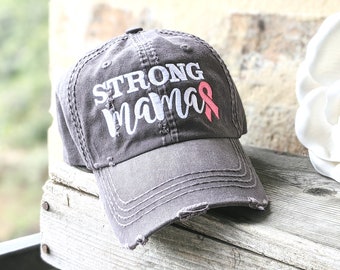 breast cancer baseball cap