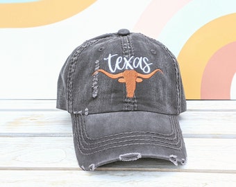 Women's Texas Baseball Cap, Texas Baseball Cap, Women's Texas Hat, Texas Hat, Women's Texas Tshirt, Texas Longhorn Baseball Cap, Longhorn