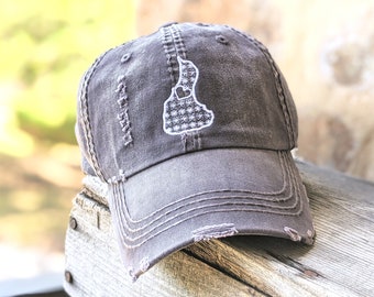Women's block island hat, cute sewn embroidered block island baseball cap, clothing gift present for trip vacation, mom wife friend sister