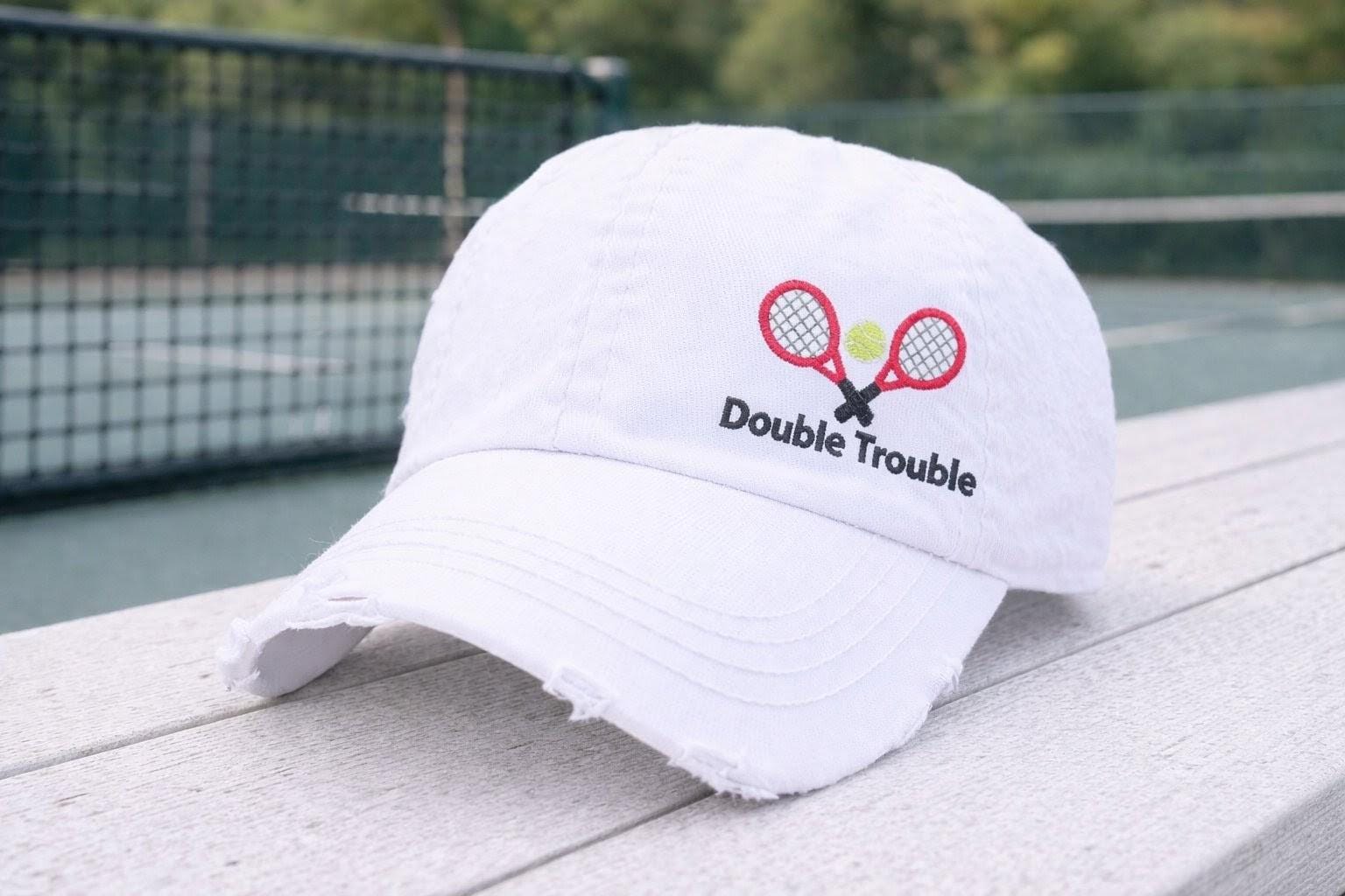 Women\'s Navy Blue White Adjustable Cute Cotton Ball For Golf Tennis Baseball Cap White Cabana Life Baseball Hat main image 3