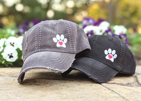 Paw Print Hat Women's Dog Hat Gift 