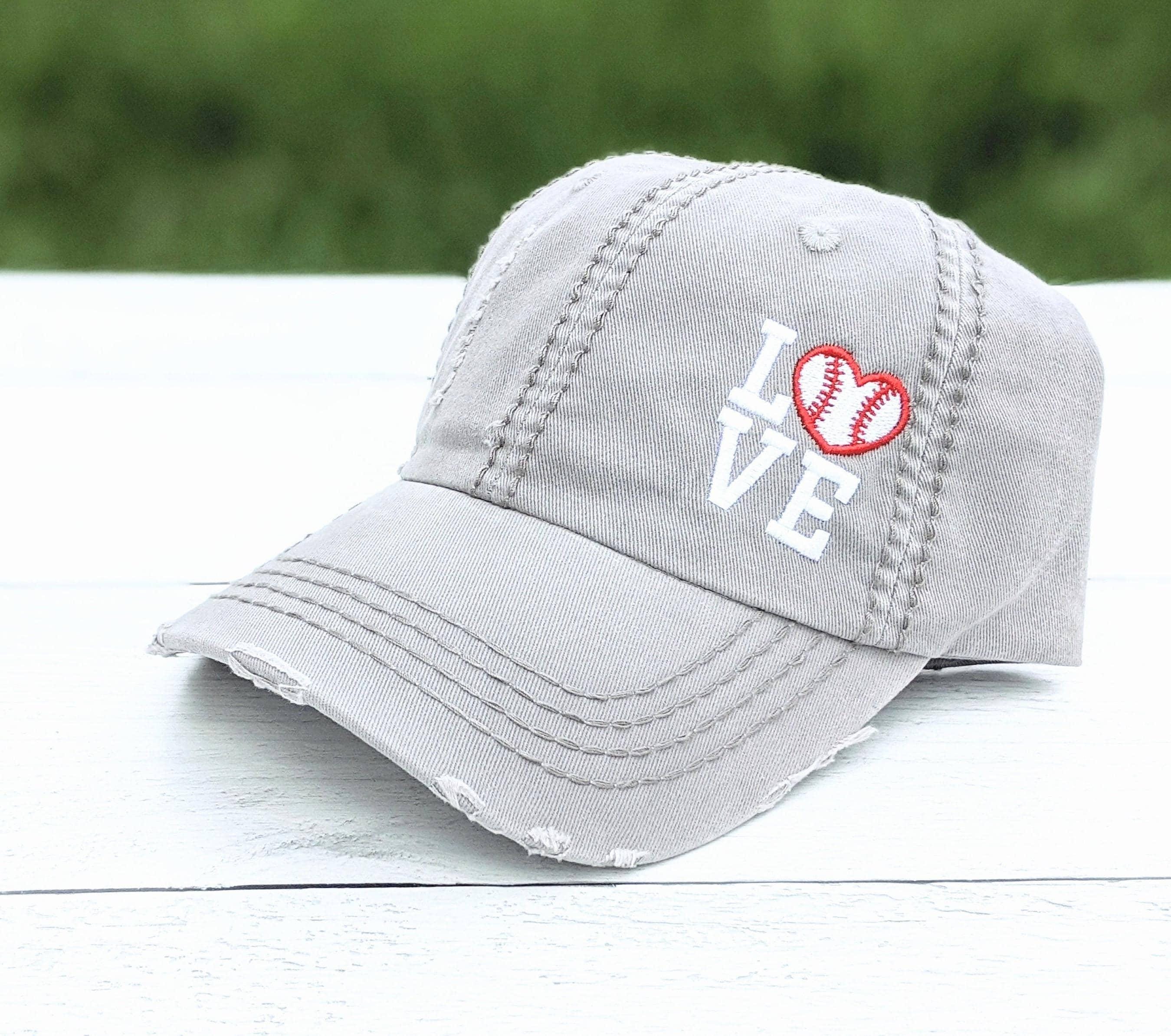 COPY - Women’s Love Baseball Hat NWT Floral Love Embroidered Cap, Baseball Cap, Custom Embroidery  main image 4