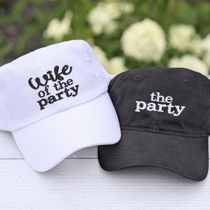 Custom Embroidered Bachelorette Baseball Cap: Bridal Party Hats, Wife of the Party or Personalized