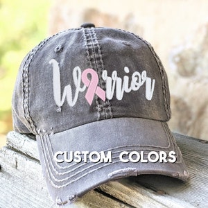 Warrior Baseball Cap, Pink Ribbon Baseball Cap, Breast Cancer Hat, Breast Cancer Baseball Cap, Breast Cancer, #warrior, chemotherapy hat