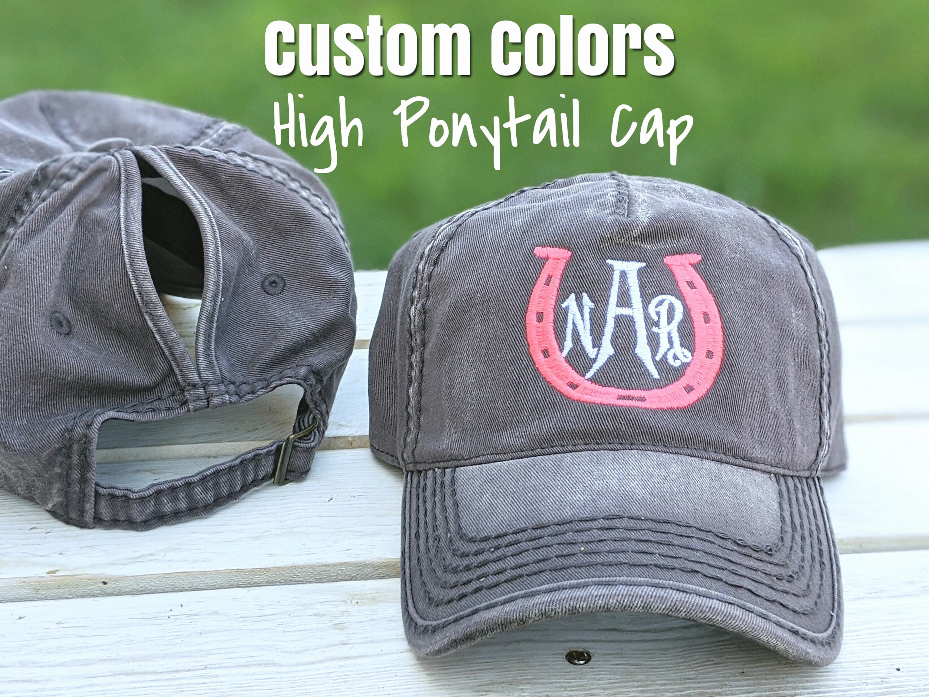 Horseshoe High Ponytail Cap Horseshoe 