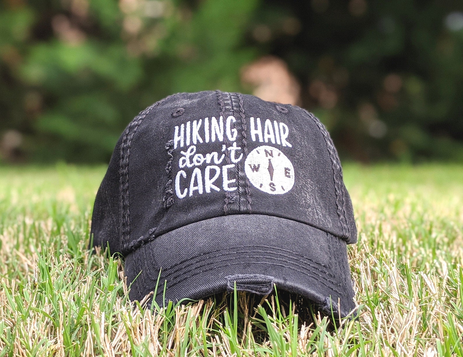 HIKING HAIR DON'T CARE BASEBALL CAP at Etsy