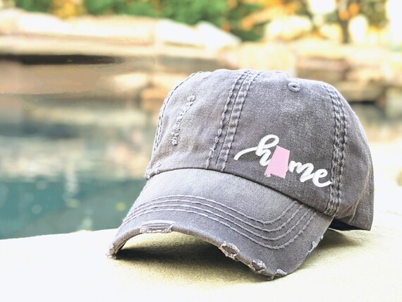 Embroidered Alabama Home Baseball Cap - Women display picture 3
