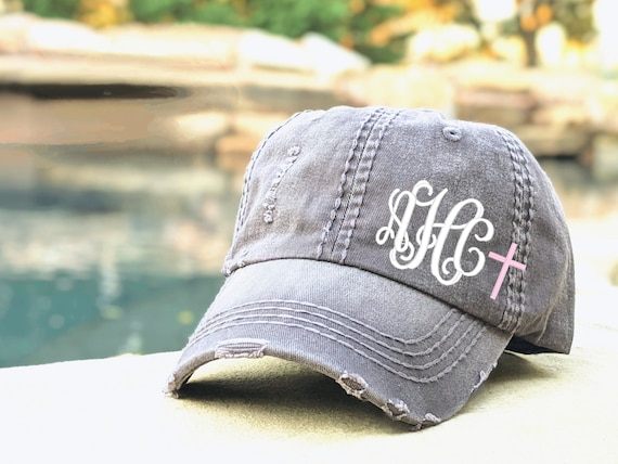 Cute monogram hats clearance