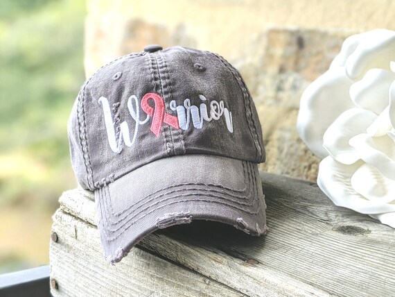 Warrior Baseball Cap Pink Ribbon Baseball Cap Breast Cancer - Etsy