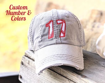 Embroidered Football Heart Hat: Women display picture 2
