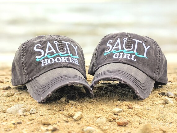 Women's Salty Fishing Hat, Cute Funny Pun Fishing Baseball Cap