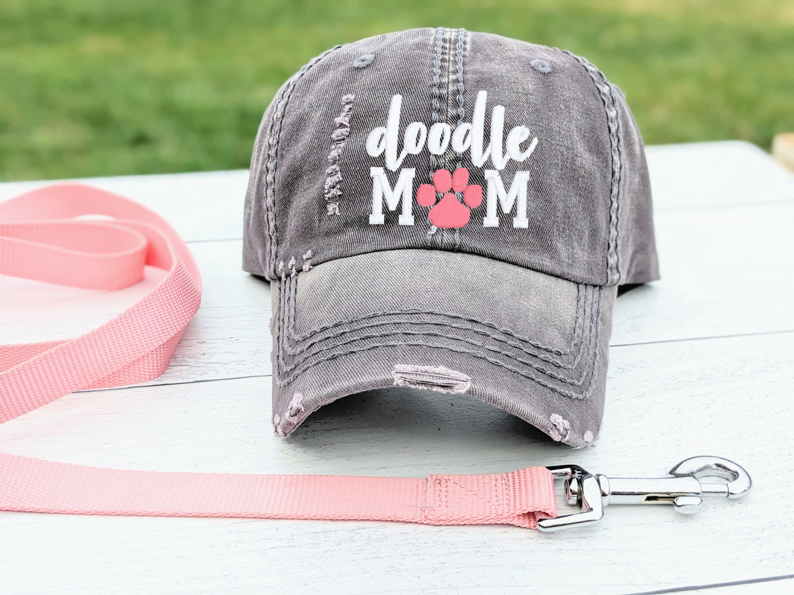 Doodle Mom Hat, Doodle Mom Dog Baseball Cap, Embroidered