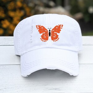 Embroidered Butterfly Baseball Cap: Women display picture 3