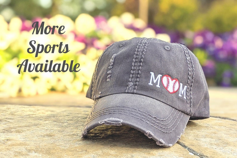 Sport Mom Hat, Cute Mom Hat, Mom Baseball Hat, Cute Hat for Mom, Mom Hat, Mom Baseball Cap, Soccer Mom Hat, Baseball Hat, Cheer Mom Hat image 1