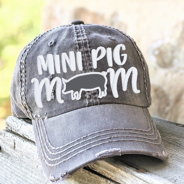 Pig Baseball Cap Etsy