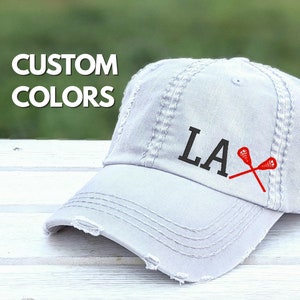 Gorra de lacrosse LAX para mujer, gorra de béisbol con palos de lacrosse cruzados, regalo, ropa bonita, juego, partido, espíritu de equipo, ropa para cumpleaños, esposa