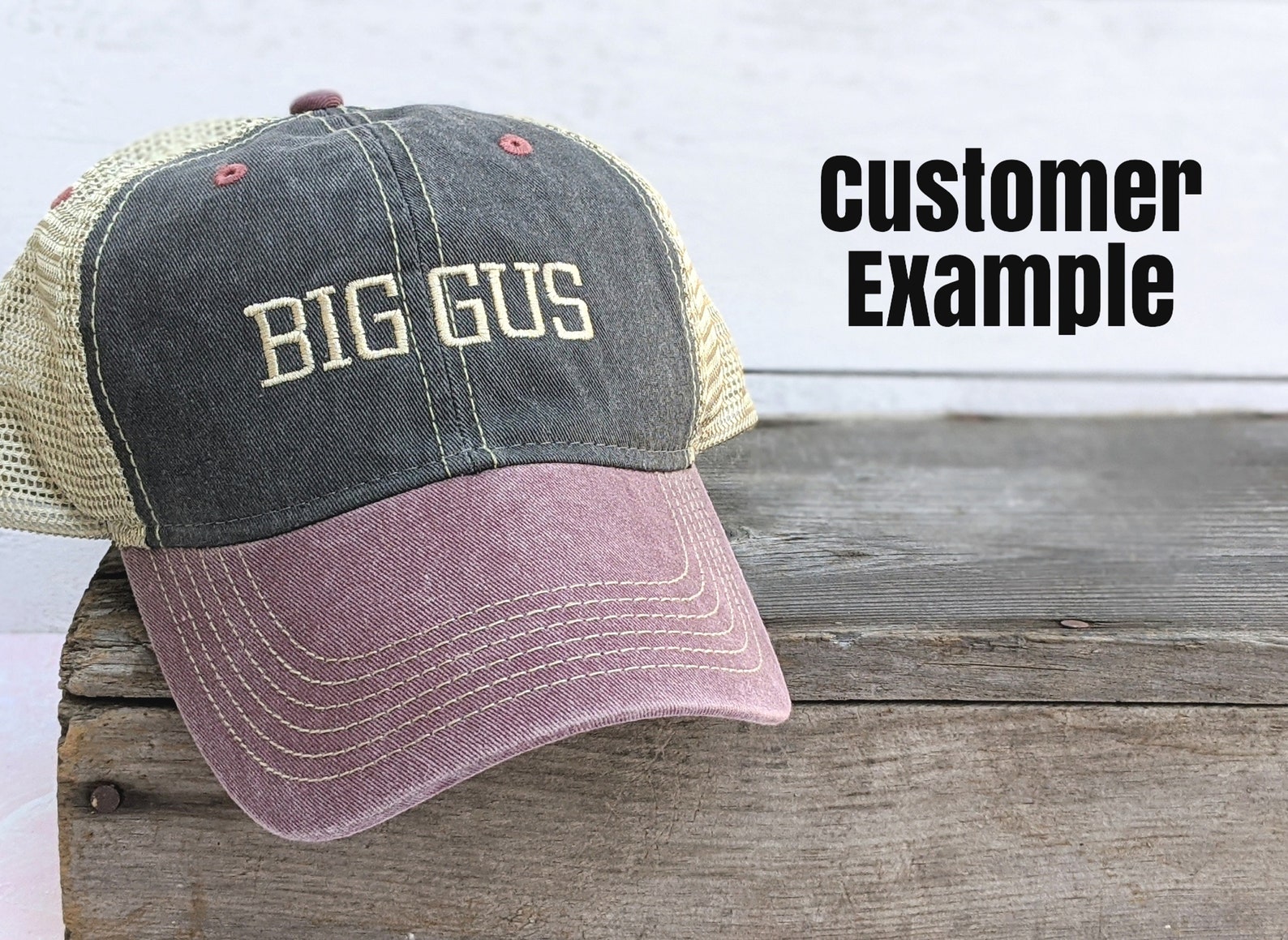 Men's Custom Text Hat Men's Hat With Custom Text Etsy