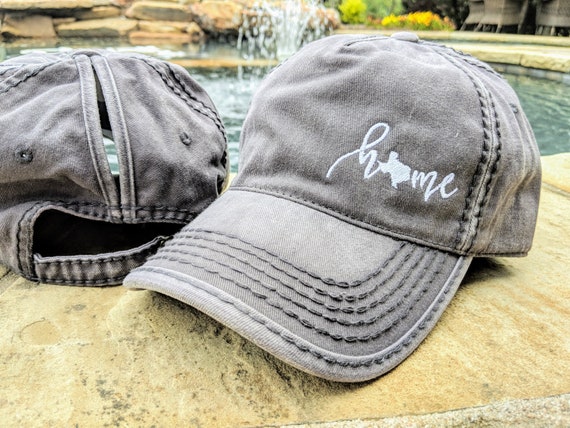 baseball cap high ponytail