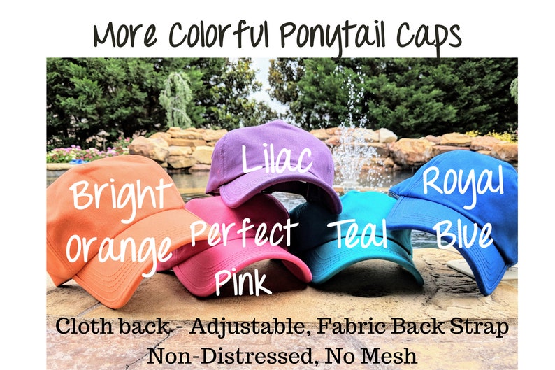 Make it a Ponytail Cap, Make it a Messy Bun Hat, Make it a High Ponytail Hat, Add-on Item Only image 6