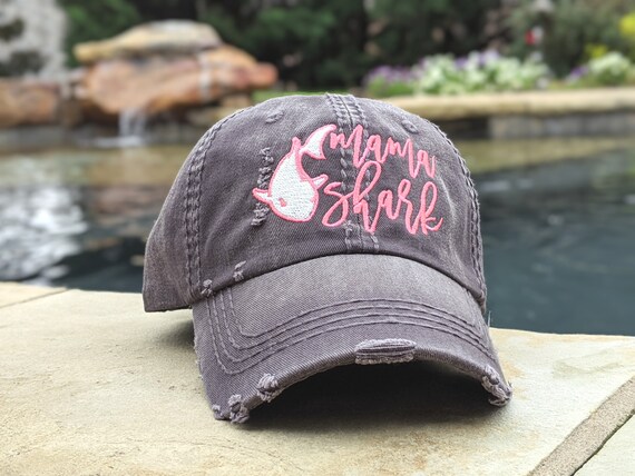 Mama shark hat, mama shark baseball cap 