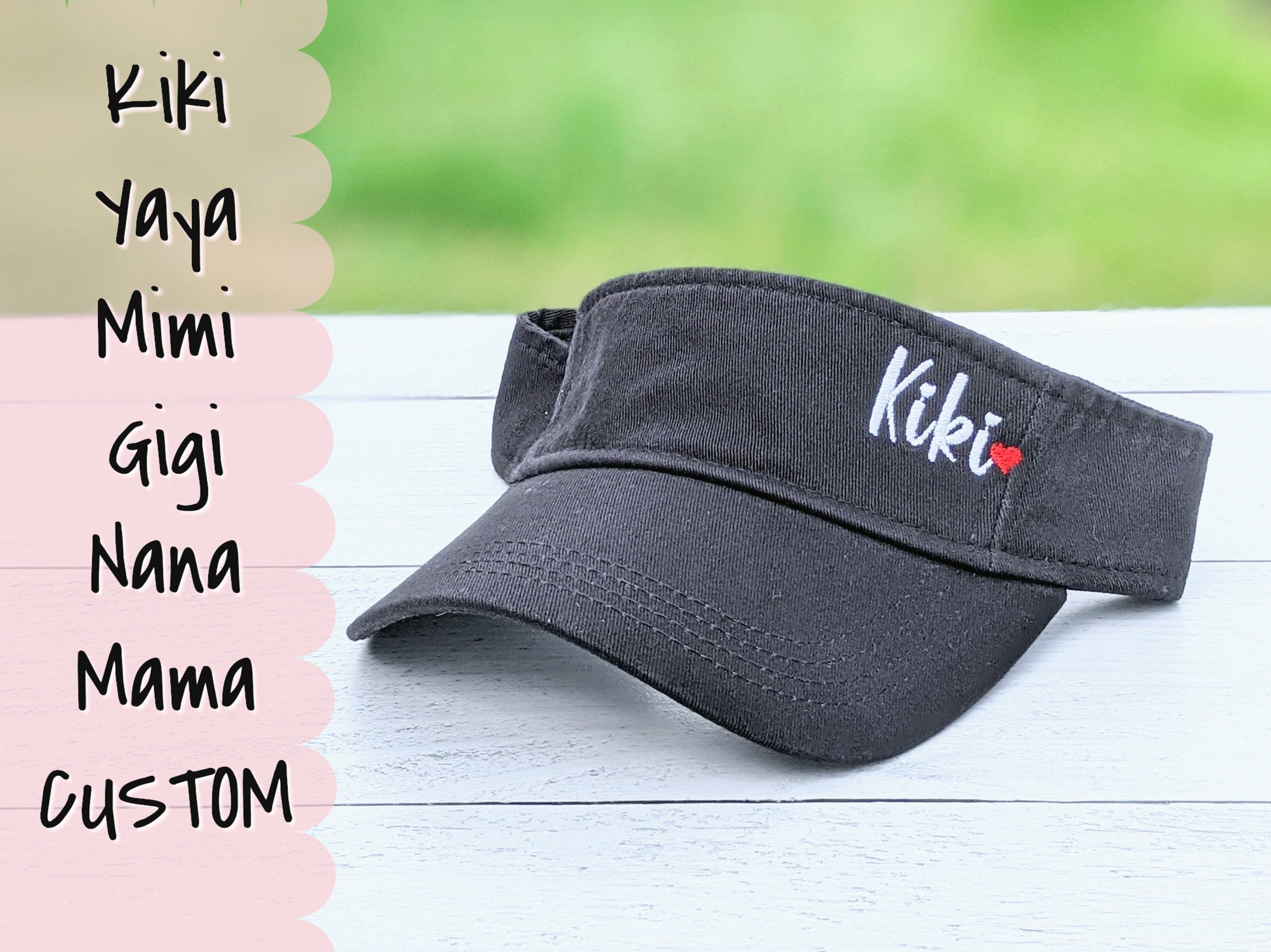 Name Visor Custom Visor Visor With Name Kiki Visor Kiki Etsy