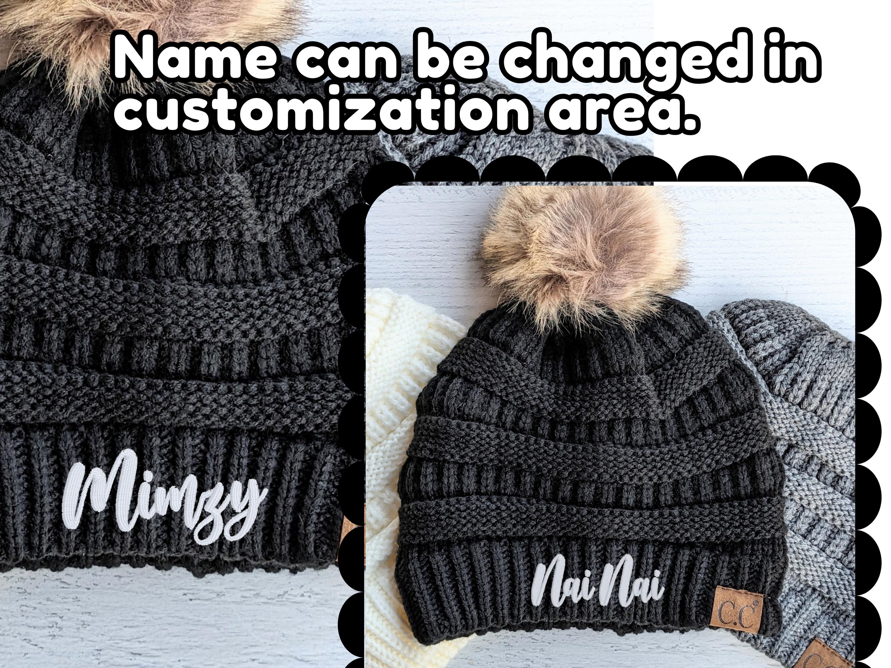 【mnem】Pot Embroidered Beanie Pot Embroidered Beanie (2 colors) - mnem