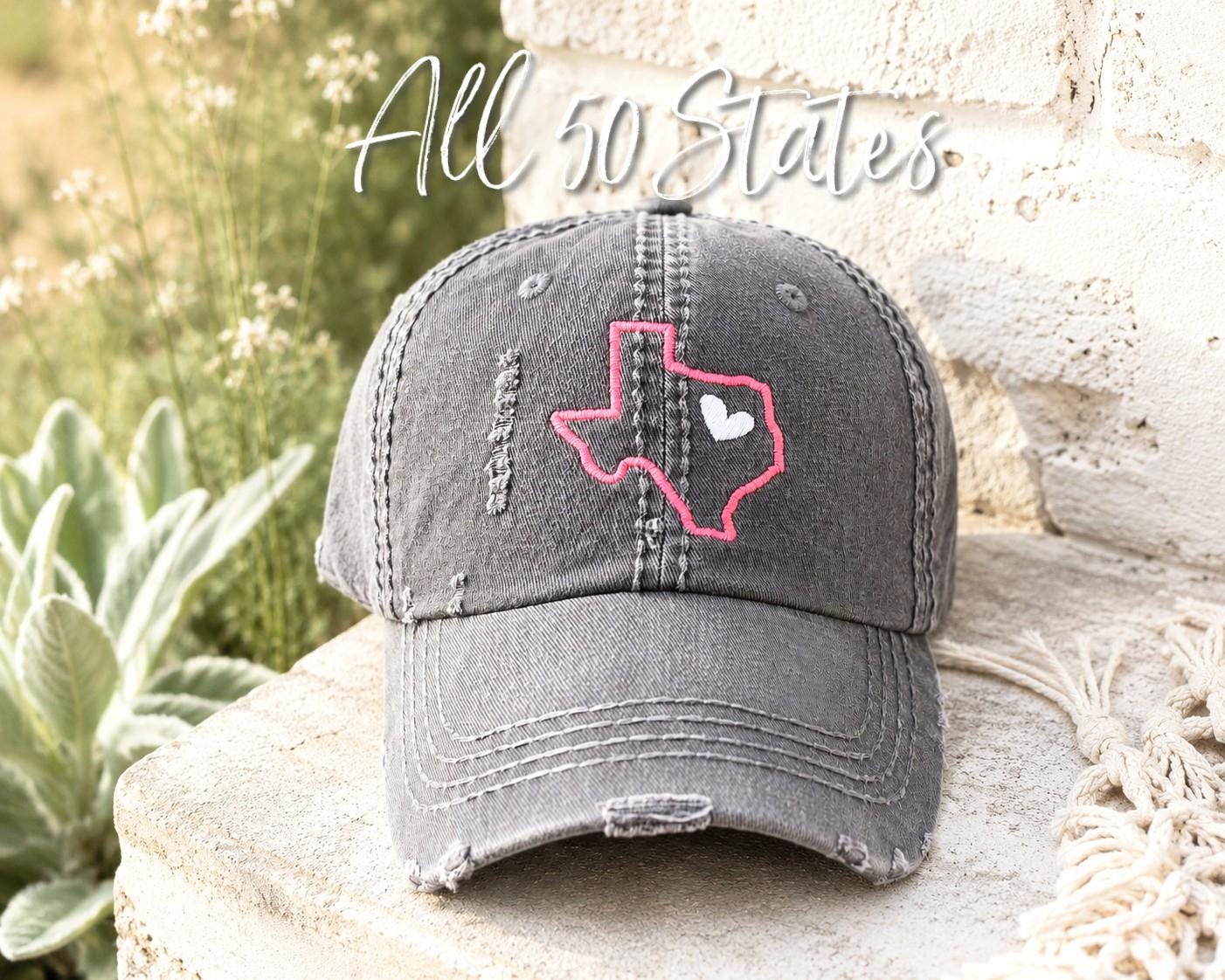 ? Unisex Embroidered State of Texas Adjustable Baseball Cap Hat TYLER main image 2