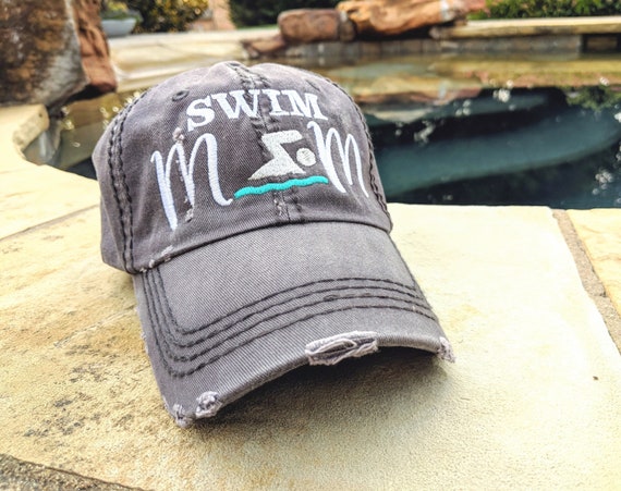 Swim mom baseball cap, Women's swimming 