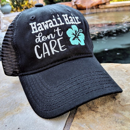 Hawaii High Ponytail Cap Hawaii Messy 