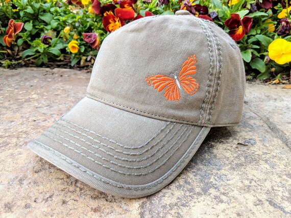Butterfly High Ponytail Cap, Butterfly Messy Bun Hat, Butterfly Hat, Monarch Butterfly Hat, Butterfly Baseball Cap, Butterfly Birthday Gift
