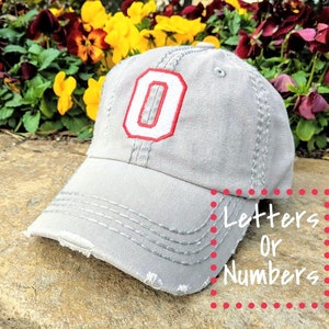 Women&#39;s sport hat, custom number hat, custom letter hat, women&#39;s hat with number, hat with player number, hat with player initials