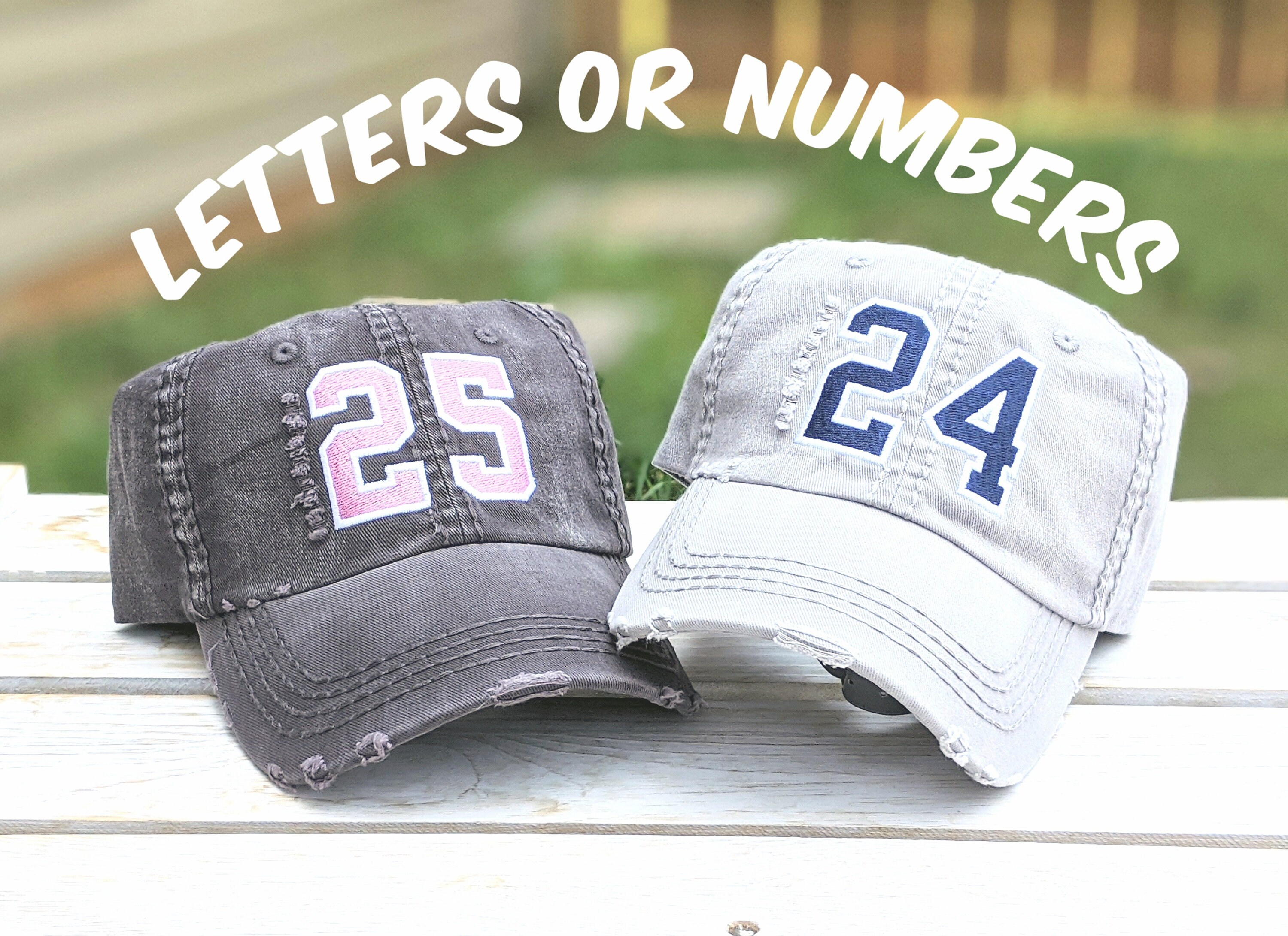 Embroidered Number Hat Jersey Number Hat Player Number Hat Etsy