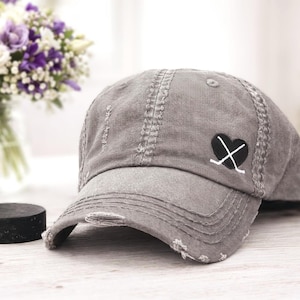 Gorra de béisbol de hockey sobre hielo para mujer, con nombre y número, ideal para mamás, esposas y aficionadas al equipo. Ropa de regalo.