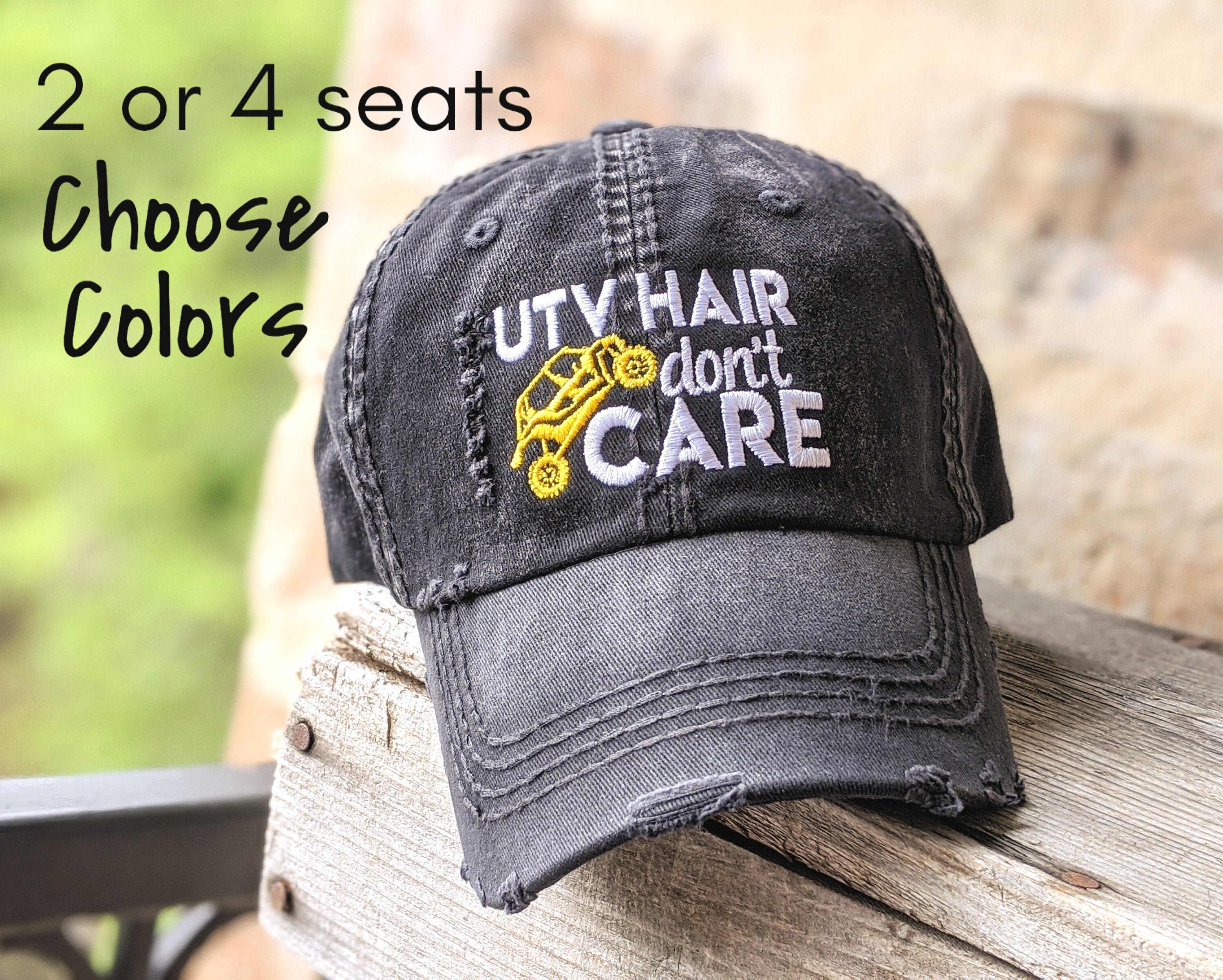 Sxs Hair Don't Care Hat Side by Side Hat Women's UTV Etsy