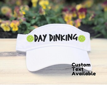 Embroidered Pickleball Visor: Custom Text, Funny Pun 