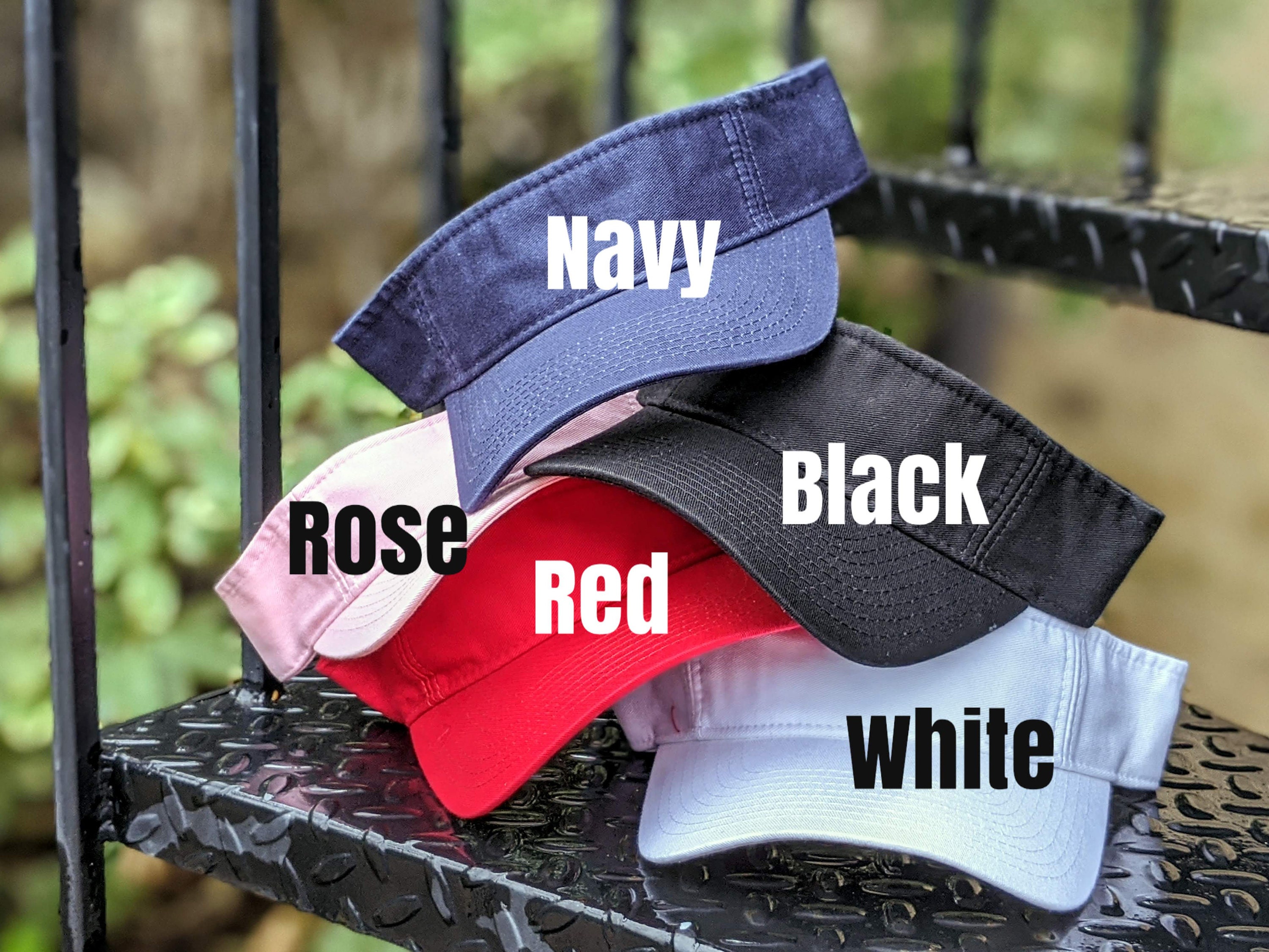 Visor With Name Custom Text Visor Embroidered Visor Name Etsy