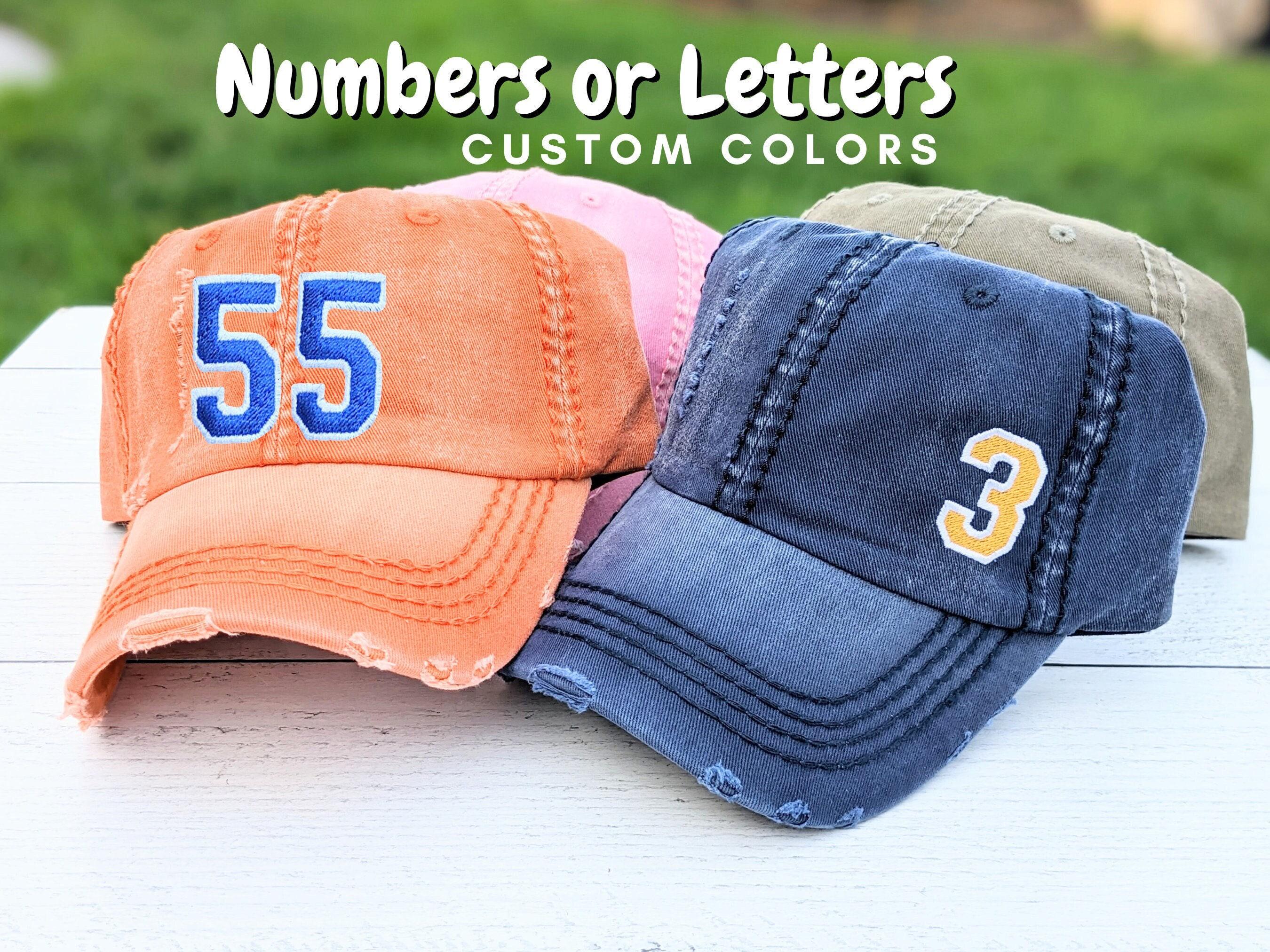 New Custom Designed Blue Distressed Baseball Cap with Gold & Blue Horseshoe LA Logo A-Frame Snapback | Royal Blue & Yellow – Pantone 294 main image 4