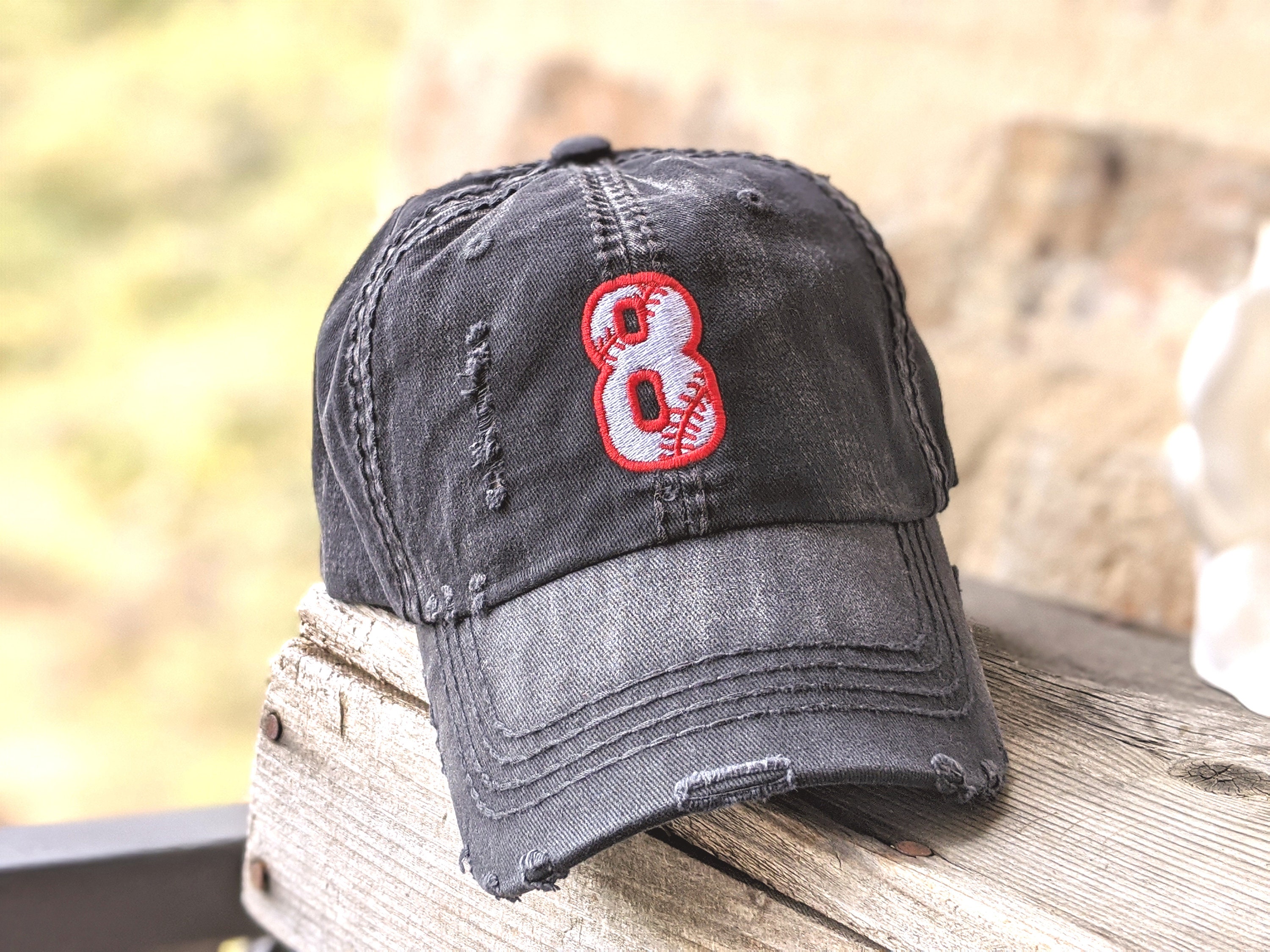 Baseball cap with the number, Baseball Team Hat, Baseball Mom hat