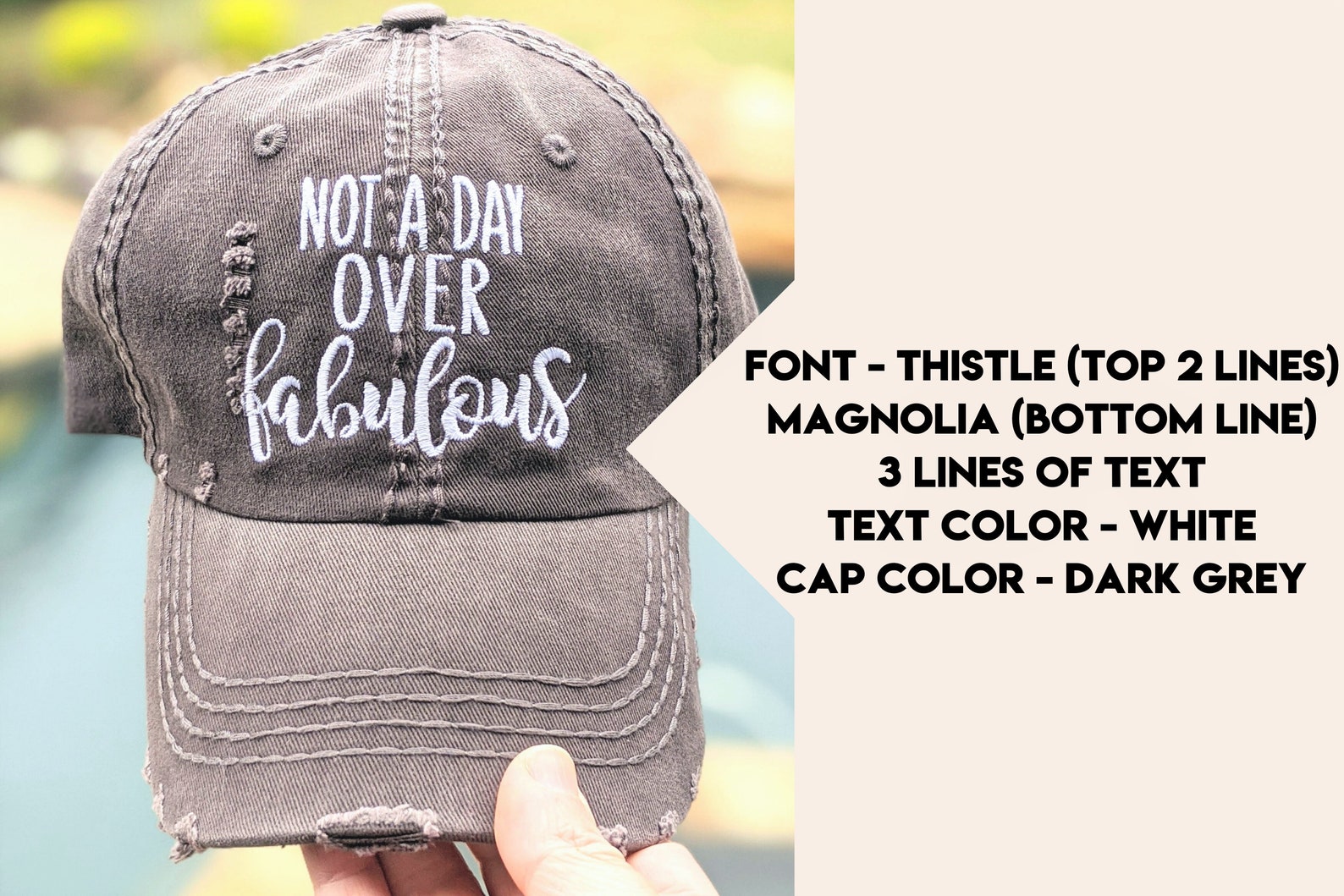 Women's Custom Text Hat Custom Text Hat Custom Text Etsy