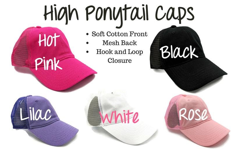 Make it a Ponytail Cap, Make it a Messy Bun Hat, Make it a High Ponytail Hat, Add-on Item Only image 7