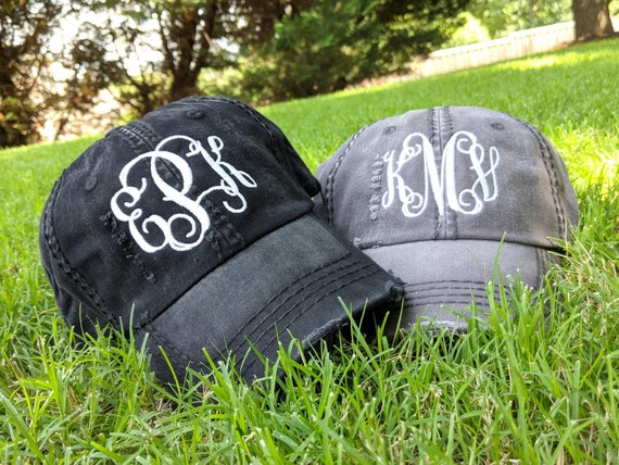 women's monogrammed ball caps