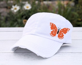 PAKUA☆BUTTERFLY LOGO BALL CAP Kapalua Golf Hat Cap Strap Back Imperial Vintage Beige Black