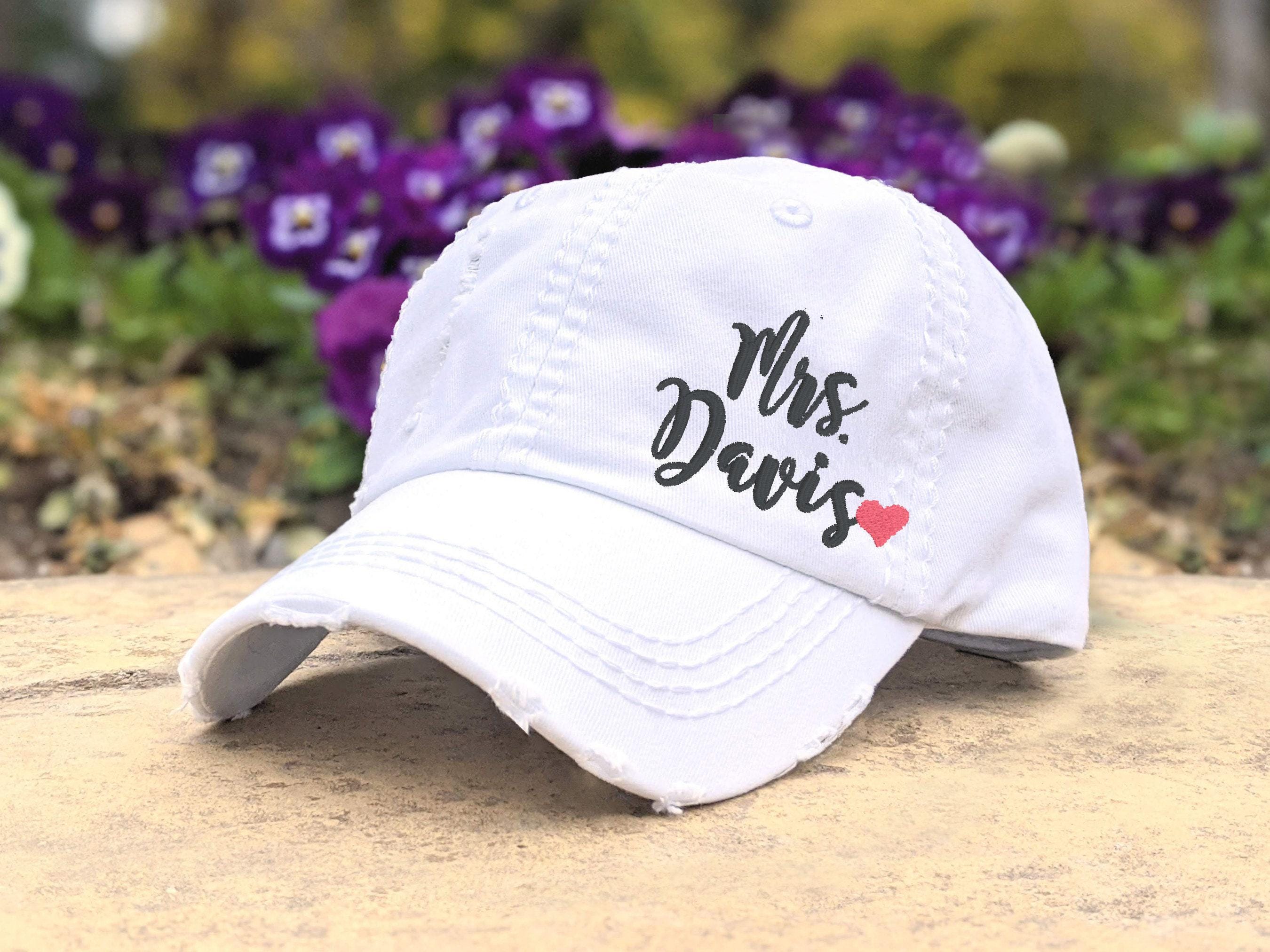 Mrs Bride Hat Bridal Shower Gifts Wedding Cap Black Cotton Adjustable GROOM Embroidered Baseball Hat - Black – Miss To Mrs® Shop main image 2